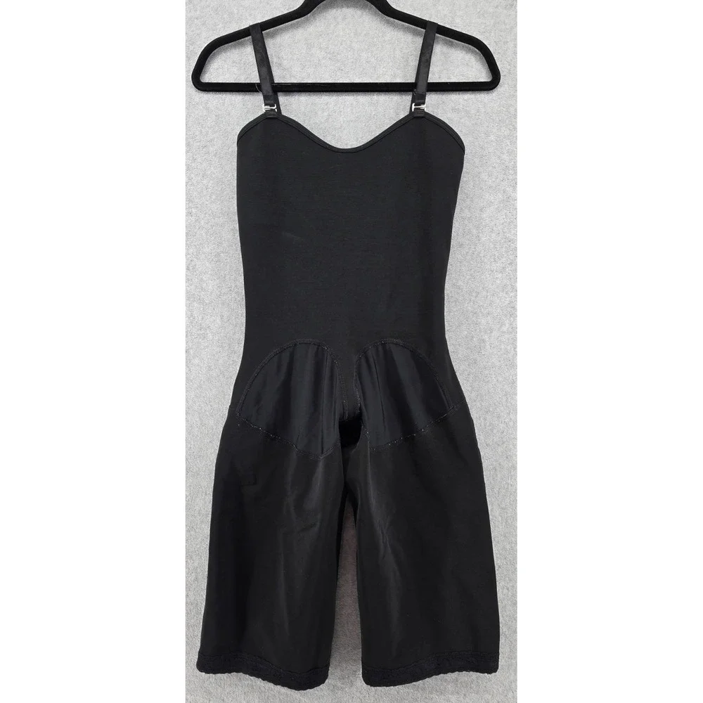 Faja Columbiana‎ Shapewear Body Suit Sz M Black Knee Length Adjustable Snatch